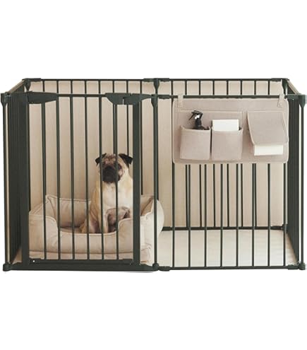 Amazon | 日本製 「木製ワンタッチ ペットサークル」 大型犬 中型犬